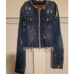 Distressed Jean Jacket